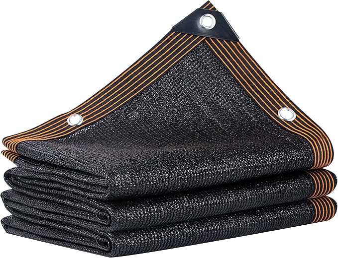 winemana 90% Shade Cloth for Garden- 4x12 FT Breathable Mesh Tarp for Vegetables & Plants, Outdoor Patio Sun Shade with Grommets - Chicken Coop, Dog Kennel Cover