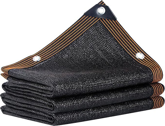 winemana 70% Shade Cloth for Garden- 4x12 FT Breathable Mesh Tarp for Vegetables & Plants, Outdoor Patio Sun Shade with Grommets - Chicken Coop, Dog Kennel Cover
