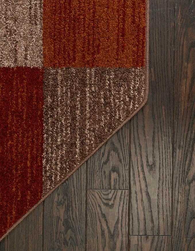 Unique Loom Autumn Collection Area Rug - Providence (5' 1" Octagon, Multi/ Beige)