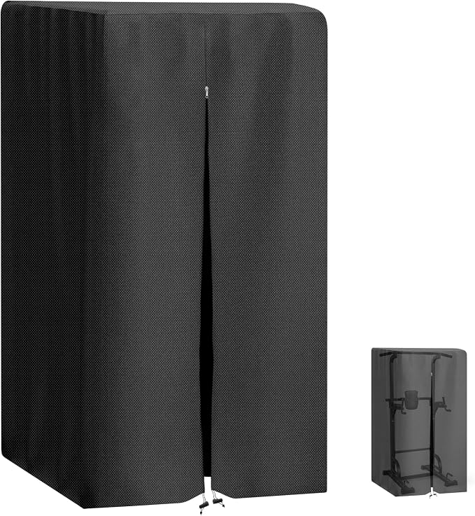 Protective Cover for Pull Up Bar Station with Waterproof Zipper, 420D Oxford Cloth,Waterproof Cover for Power Tower/Pull Up Bar Station, Dustproof, Universal
