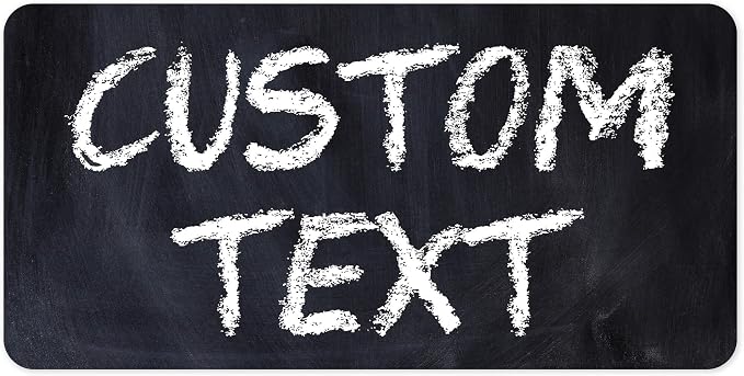 Custom Sign, Custom Street Sign, 11 Font Colors, 13 Font Styles, 4 Hole Options, 22 Sizes, 9x18 Inches, Rust Free DiBound, Fade Resistant, Made in USA by My Sign Center (Chalkboard Black)
