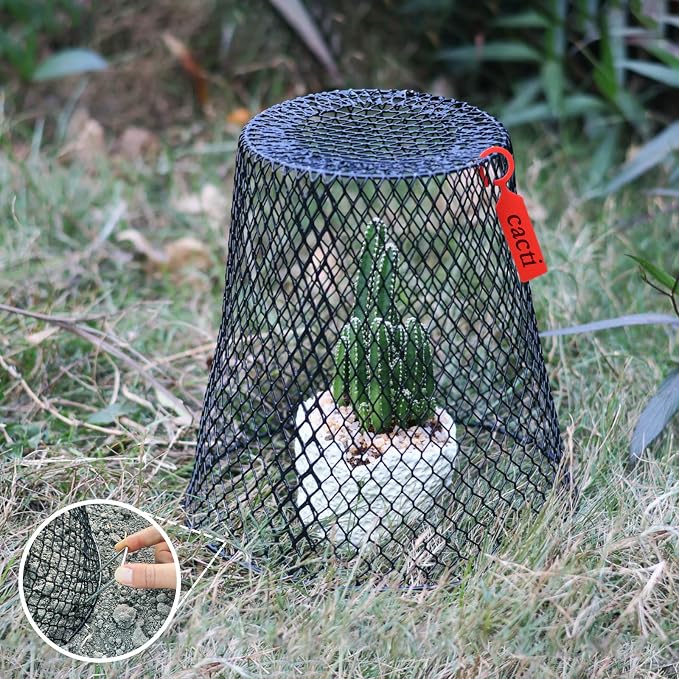 12Pcs Chicken Wire Cloche Plant Covers,Durable Garden Cloches for Plants,Metal Netting Plant Protectors from Animals for Keeping Bunnies Chicken Squirrels Birds Other Out