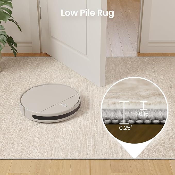 Valenrug 8x10 Area Rugs for Living Room, Large Washable Rug Non Slip Brown | Soft Low Pile, Thin & Lighweight Carpet, Folable Stain Resistant Modern Indoor Floor Mat for Bedroom, Dining Room, Home Decor