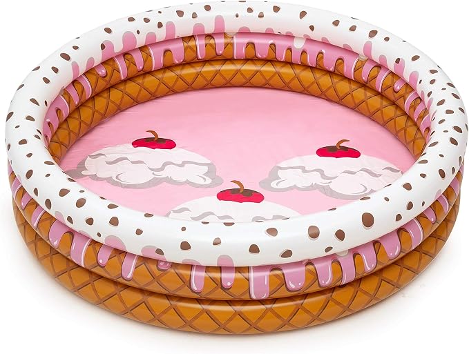 Bestway Inflatable Pool Sundae Funday Ice Cream Printed Kids Outdoor Fun