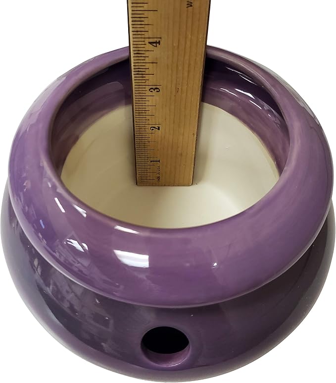 Maryland China Tri-Color Purple 3.75" Opening Urn Shaped Self Watering Planter