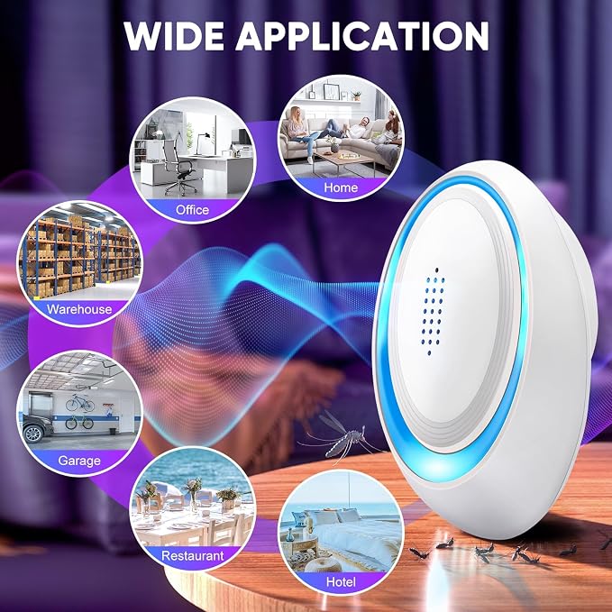 2026 Upgraded Ultrasonic Pest Repeller Indoor, Pest Control Insect Plug in, Mouse Repellent Indoor, Electric Rodent Repellent Plug-in for Roach, Bugs, Ant, Mosquito, Mice, Spider, Rat,6 Pack