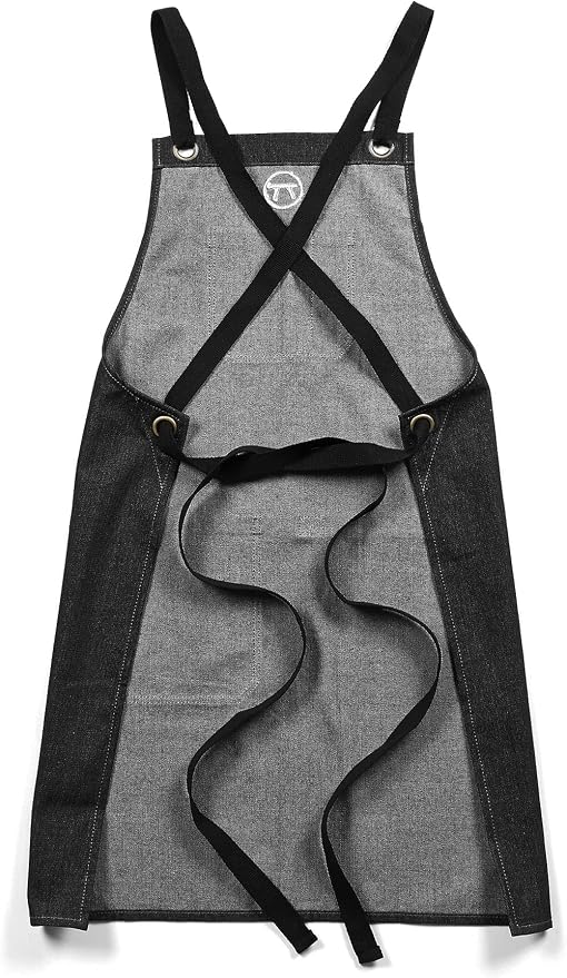 Outset Grill and Kitchen Apron, Black Demin, 27" x 30"