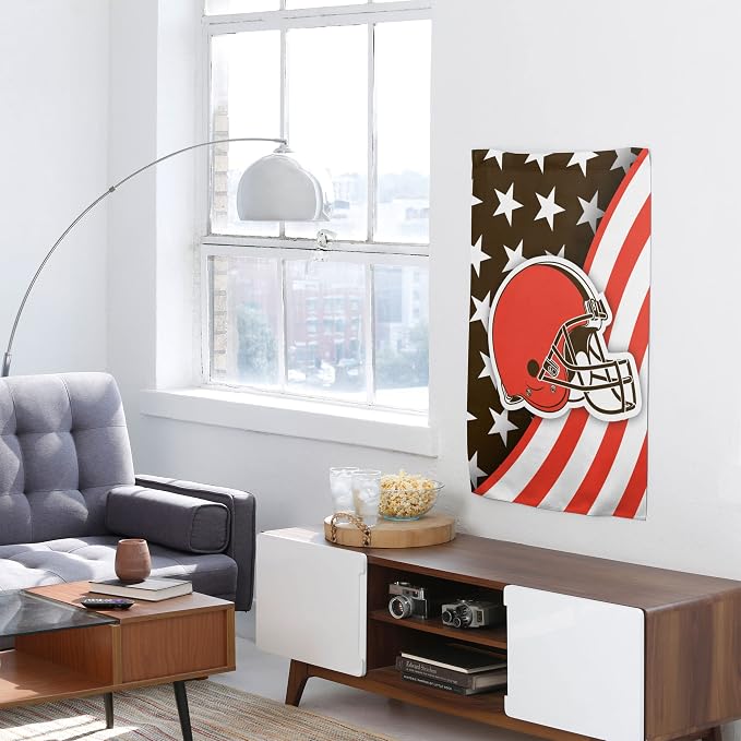 NFL Double Sided Team Logo Vertical Flag (40" x 28")