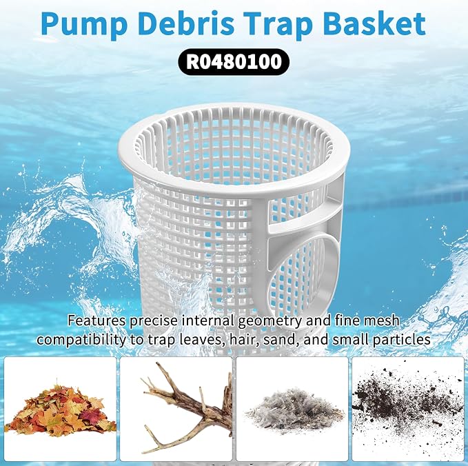 R0480100 Pump Debris Trap Basket For Zodiac, Fit For Jandy For FloPro For FHPM Series Pump, Swimming Pool Debris Catcher, Pool Filter Basket(1pc)