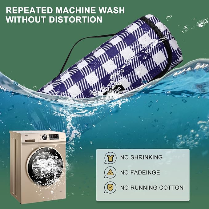 ZUBOND 80''x100'' Extra Large Picnic Beach Blankets Waterproof Sandproof Foldable, Machine Washable Simple Stylish Gingham Outdoor Blankets Grass Lawn Park for Family Camping Party