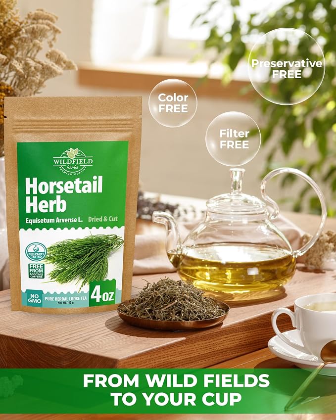 4 oz. Horsetail Herb Horsetail Tea Cola De Caballo Hierba Horse Tail (Equisetum Arvense) - 113g Herb Tea Horse Tail