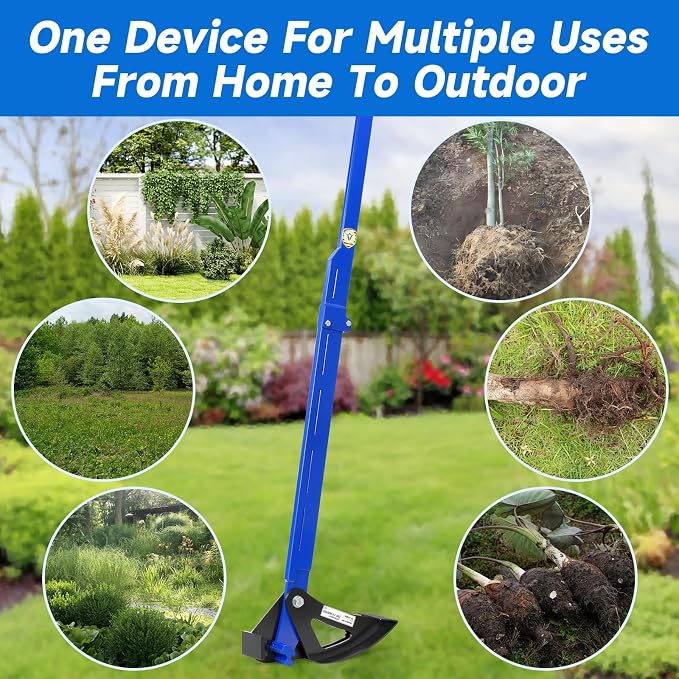 Sapling Puller Tool - Heavy Duty Tree Root Puller for ¼ to 2" Woody Stems | Fully Uproots Trees & Shrubs | Ergonomic Garden Tool for Landscaping, Farming, Forestry