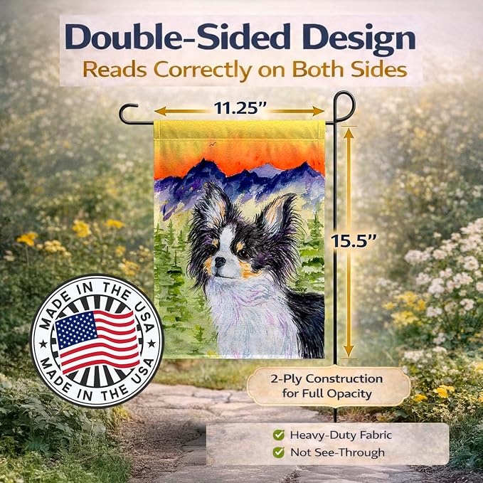 Caroline's Treasures SS8517GF Chihuahua Garden Flag Mailbox Flag Decorative Yard Flag Banner Outside Patio Artwork Yard Flower Beds, Garden Size, Multicolor