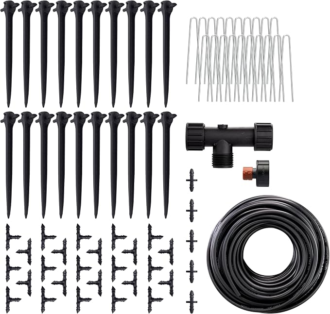 Orbit 91944 Tomato Garden Drip Irrigation System - Complete 10-Plant Watering Kit with Push-Connect Fittings, Water-Saving Design for Vegetables & Garden Boxes
