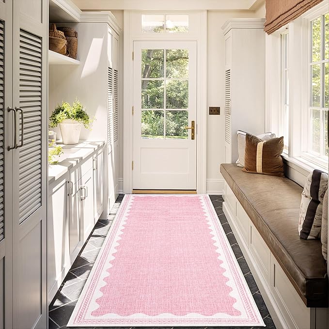 GarveeHome Scalloped Rug