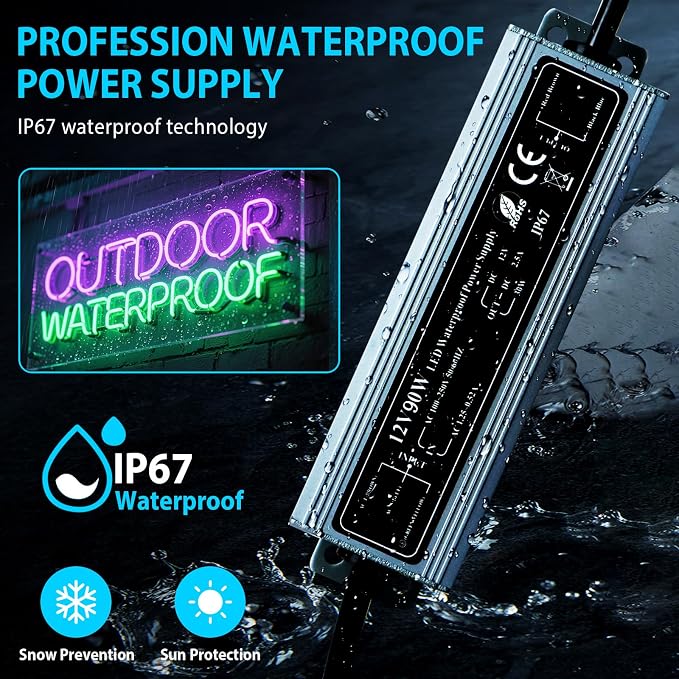 Large Custom Outdoor Waterproof Neon Sign for Patio, Outdoor Personalized Acrylic LED Neon Lights, IP67 Waterproof Customizable LED Lights for Backyard, Patio, Wedding, Pool, Business Wall Decor Good Vibes Friends Gifts