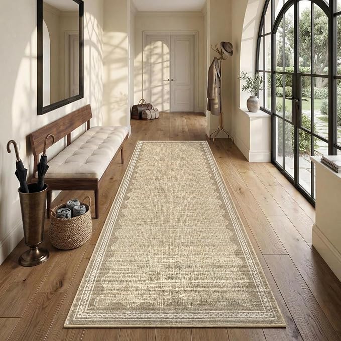 GarveeHome Scalloped Rug