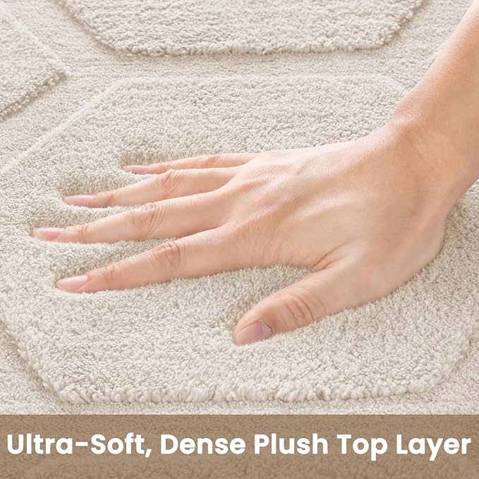 Sour Lemon Area Rugs 9x12 Living Room Bedroom, Large Carpet White Rug | Big, Geometric Alfombra Para Salas Modernas, Washable, Non Slip Soft Thick Fluffy Plush, Memory foam Rug for Kids Playroom