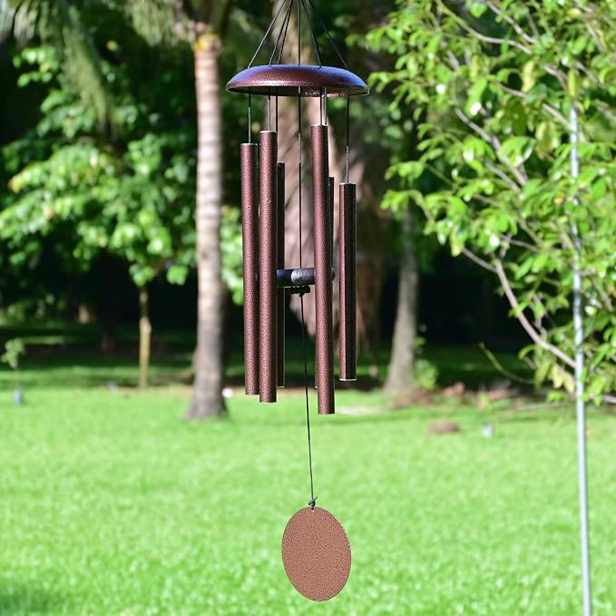 Vanquer Wind Chimes for Outside Deep Tone - 32'' Wind Chimes Outdoor Clearance, Deep Tone, Windchimes Outdoors, Memorial, Sympathy Gifts, Garden Patio Yard, Home Décor (32" Bronze)