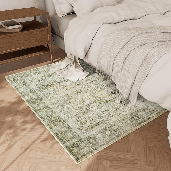 2x3 Washable Area Rugs for Entryway: Small Boho Rug Non Slip Door Mat Indoor Entrance Low Pile Soft Throw Rugs for Inside Front Door Floor Bedroom Bedside Kitchen Nursery Dorm Room Entry