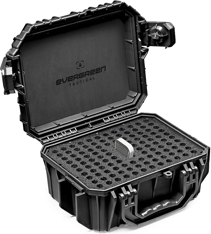 Evergreen Rifle Ammo Cases - Multiple Options - Compatible with 223, 5.56, 300 BLK, 7.62/43 Win, 6.5 Creedmoor, 30-06 / 12GA, 16GA, 20GA / 7.62, 30-06, 308 Win / 338 Lapua