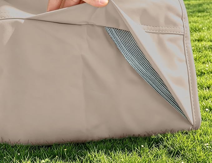 Patio Umbrella Cover for 9ft to 13ft Offset Umbrella, Water Resistant, Curved Cantilever and Straight Pole Parasol Outdoor Umbrellas Cover with Zipper and Rod