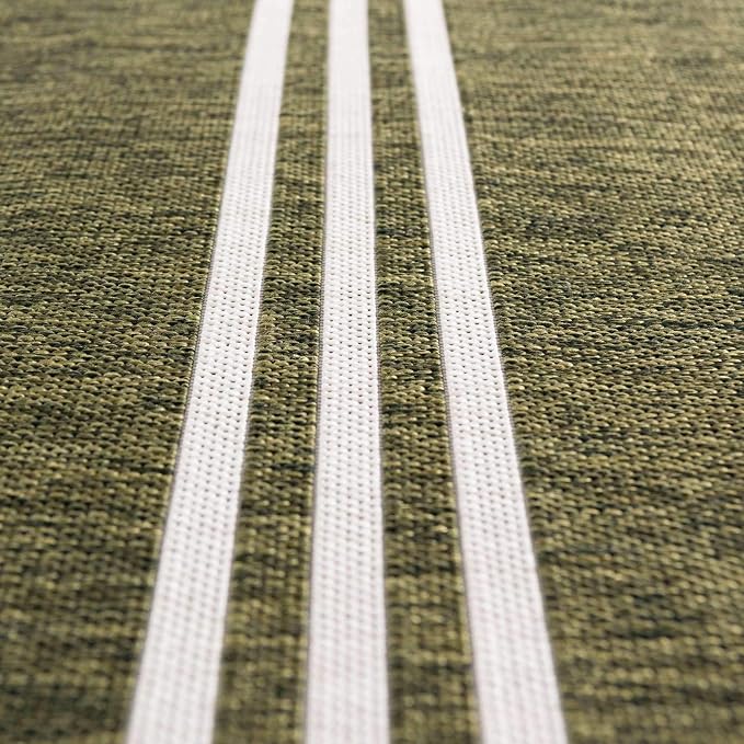 Unique Loom Outdoor Collection Area Rug - Anguilla (7' 10" x 10' Rectangle, Green/ Ivory)