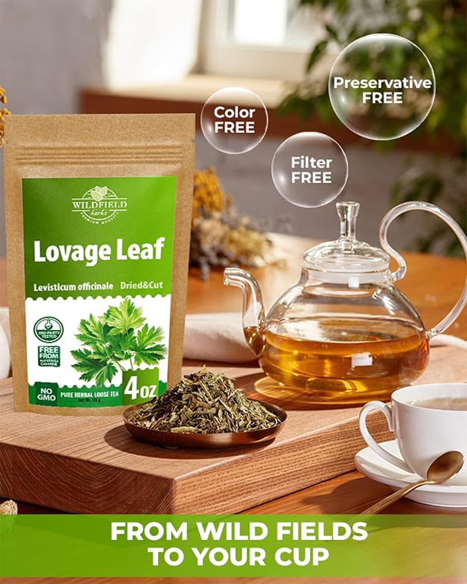 4 oz. Dried Lovage Herb Lovage Leaves Herbal Tea (Levisticum Officinale) - 113g Herb Tea Levísticum