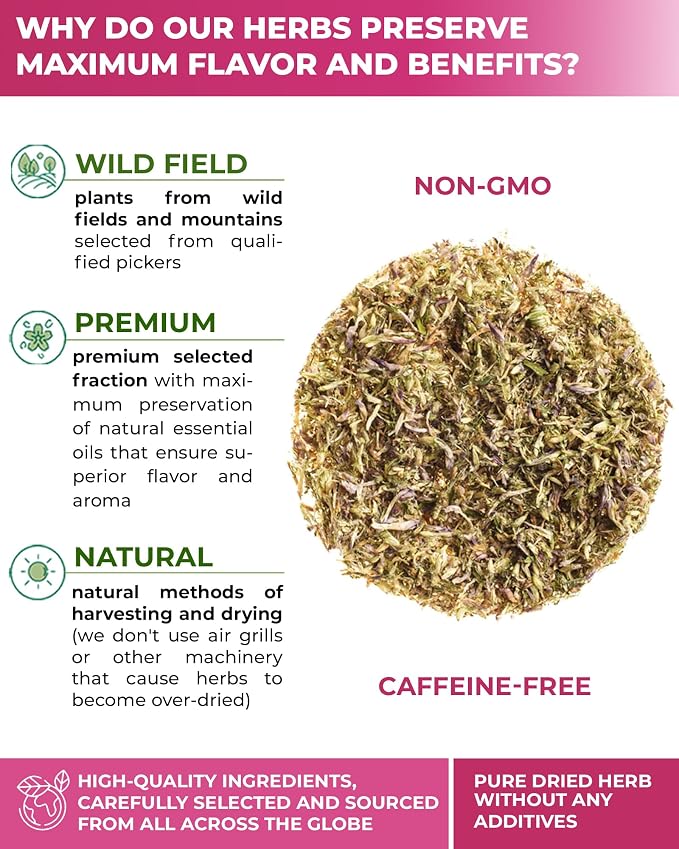 40 Bags Red Clover Herb Tea (Trifolium Pratense) – 40 Count 1.5g Herbal Bags Trébol Rojo