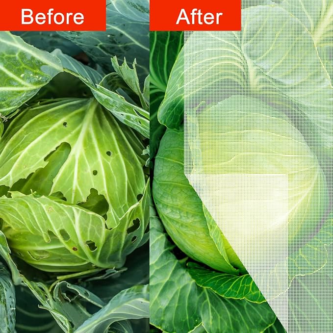 Agfabric 2 Pack Fruit Tree Netting Protection Bag with Drawstring,7.2x6.5 FT Garden Netting Insect Pest Barrier,Bird Netting Plant Covers for Vegetables Fruits Flower,White