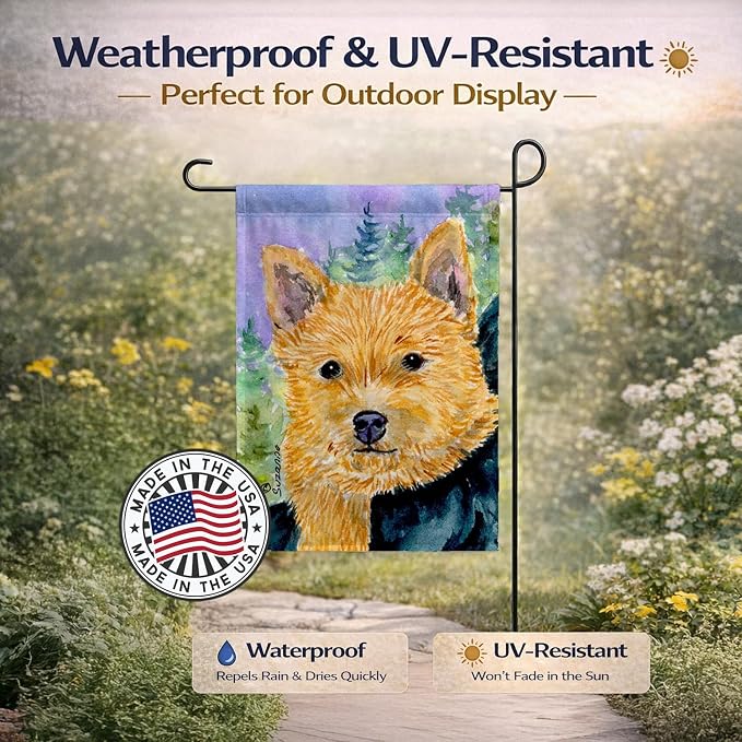 Caroline's Treasures SS8905GF Norwich Terrier Garden Flag Mailbox Flag Decorative Yard Flag Banner Outside Patio Artwork Yard Flower Beds, Garden Size, Multicolor