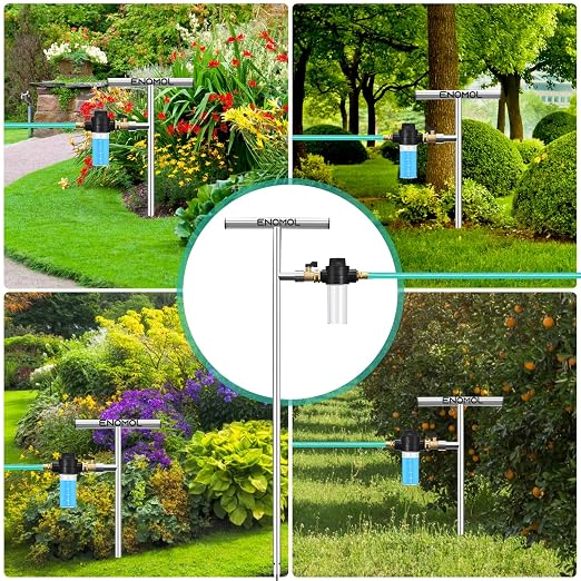 Stainless Steel Deep Root Tree Watering Tool,Root Feeder with Fertilizer Bottle Watering Wand Irrigation System Watering Stake,for Trees Bushes Shrubs Fruit Trees with Brass Valve T-Handle