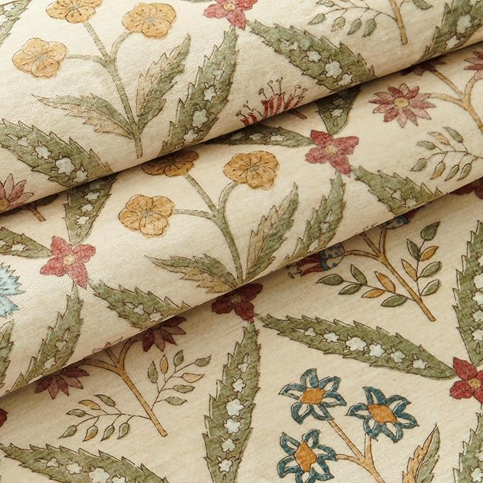 jinchan Runner Rug 2x6 Vintage Floral Washable Hallway Area Rug, Teal Blue | Soft & Lightweight, Checkered Floral, Low Pile, Non Slip, Entryway, Kitchen, Bedside, Laundry Room, Cottage Decor