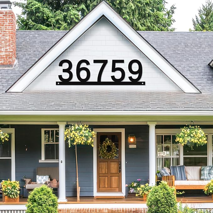 Personalized Metal Name sign, Custom House Number Sign, Address Numbers for House, Metal Address Name Sign, Address Plaques for House Number, Housewarming Gift,Address Plaques for House Numbers