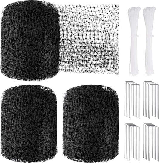 NONMON Bird Netting Deer Fence Netting 5 x 100FT Heavy Duty Garden Netting | for Chicken Coop, Protect Fruit Trees, Plants and Vegetables Against Birds, Deer, Squirrels and Other Animals, 2 Pack