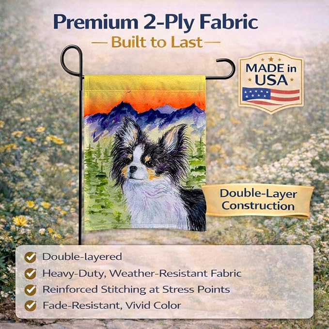 Caroline's Treasures SS8517GF Chihuahua Garden Flag Mailbox Flag Decorative Yard Flag Banner Outside Patio Artwork Yard Flower Beds, Garden Size, Multicolor