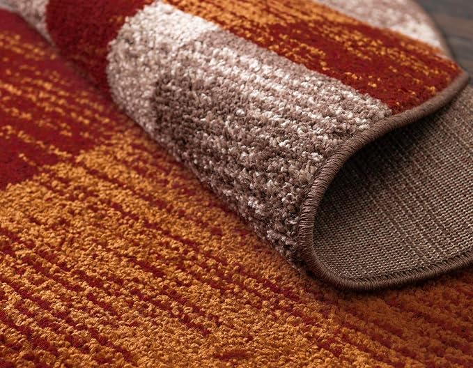 Unique Loom Autumn Collection Area Rug - Providence (5' 1" Octagon, Multi/ Beige)