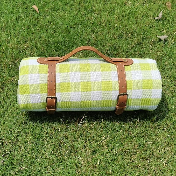 79”x79” Picnic Blanket Extra Large, Waterproof and Foldable Beach Blanket, 3-Layer Outdoor Blanket for 6 to 8 Adults, for Camping, Park, Beach, Grass, Indoors