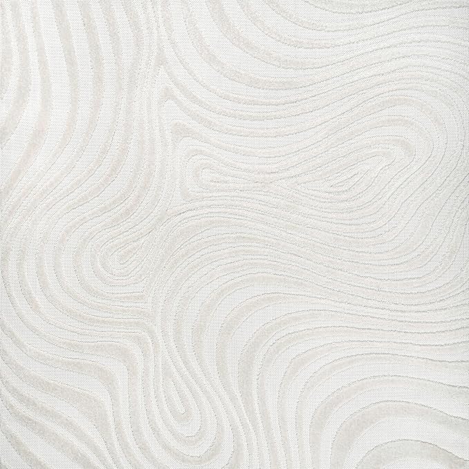 JONATHAN Y Maribo High-Low Abstract Striped Cream/Ivory 7x7 Square Indoor/Outdoor Area Rug, Pet Friendly, Non-Shedding, Stain Resistant, Easy-Cleaning for Backyard, Patio, Porch (SCN103A-7SQ)