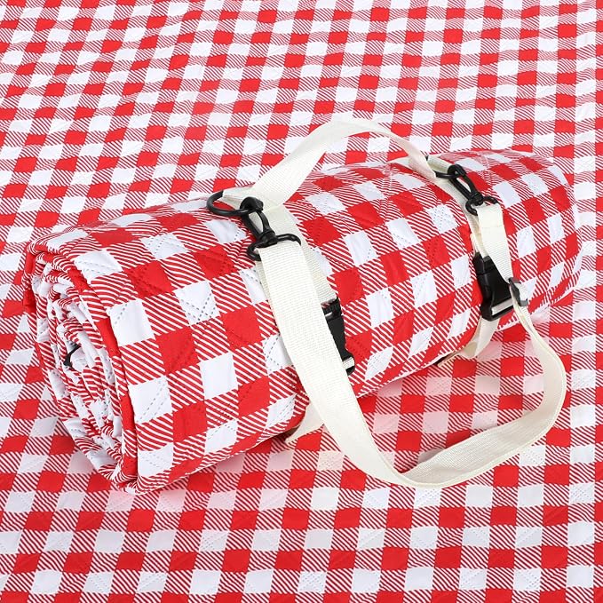 Picnic Blankets Waterproof Sandproof, Extra Large Waterproof Sandproof Foldable Compact Beach Blanket, Easily Foldable and Portable Picnic Mat, Lawn Blanket for Concert, Grass, Hiking, Travel, Indoor