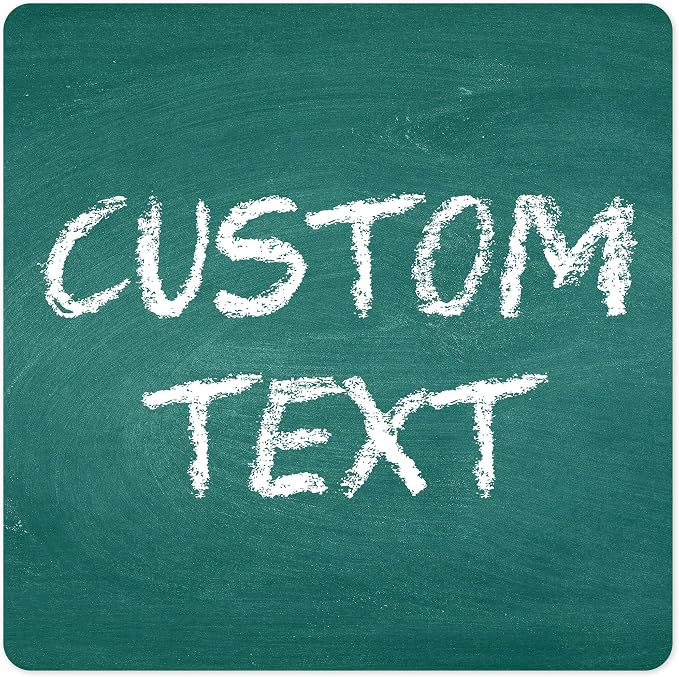 Custom Sign, Custom Street Sign, 11 Font Colors, 13 Font Styles, 4 Hole Options, 22 Sizes, 12x12 Inches, Rust Free DiBound, Fade Resistant, Made in USA by My Sign Center (Chalkboard Green)
