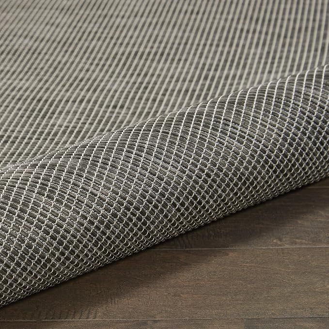Nourison Home Positano Charcoal 2'2" x 10' Area Rug - Easy Clean, Non Shedding, Bed Room, Living Room, Dining Room, Kitchen (10' Runner)