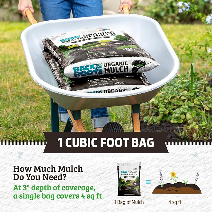 Back to the Roots 25.7qt (1 Cubic ft) Organic Premium Mulch