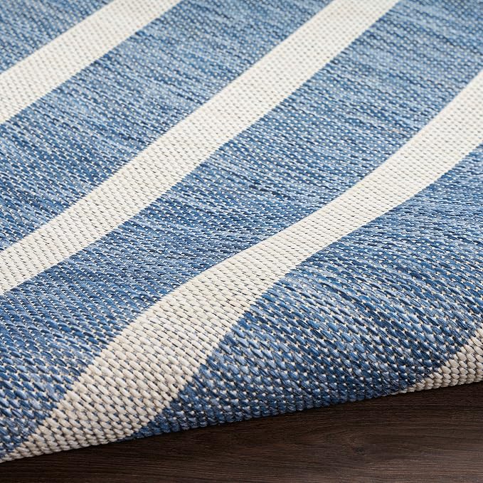 Nourison Home Positano Navy Ivory 5' x 7' Area Rug - Easy Clean, Non Shedding, Bed Room, Living Room, Dining Room, Kitchen (5' x 7')