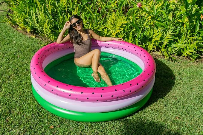 Poolcandy Inflatable Party Sunning Pool, Watermelon