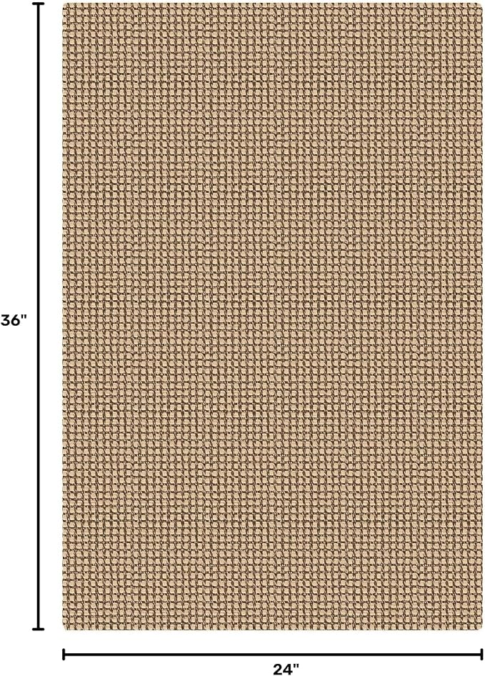 KOZYFLY Indoor Door Mat 2x3 ft Small Area Rugs Washable Front Door Mat Non Slip Rubber Backed Entryway Rug Cotton Entrance Doormat for Front Porch Bathroom Kitchen Bedroom, Orange Beige/Tan/Brown