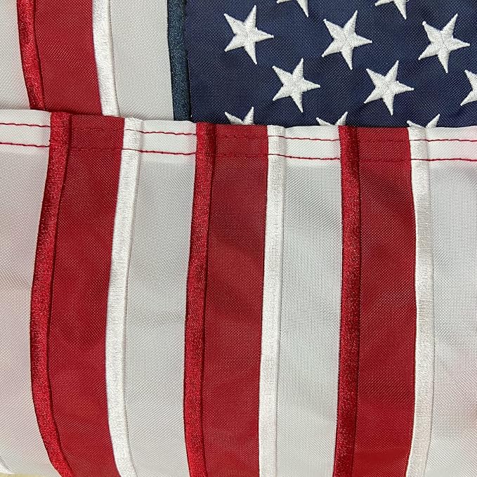 TOPFLAGS American Flag Garden Flag Embroidered Stars 12x18 Inch USA Small Flags for Yard US Flag Decor Outdoor