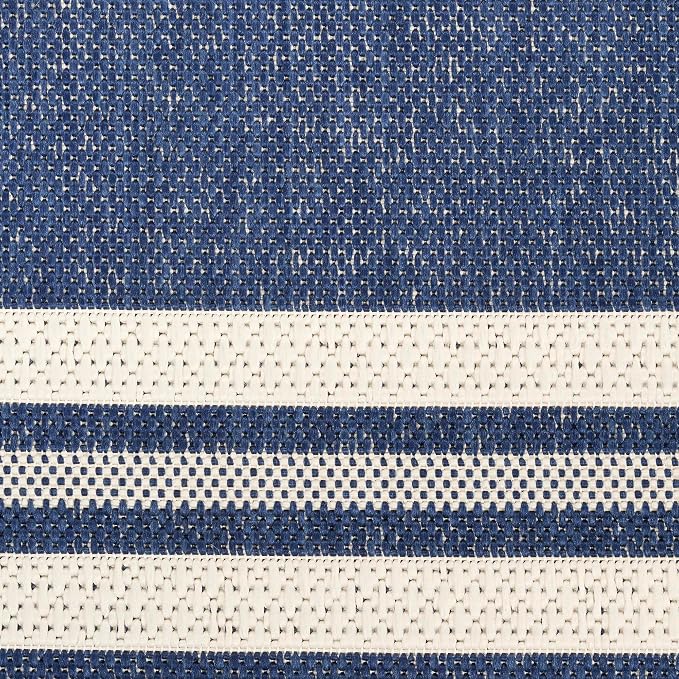 Nourison Home Horizon Indoor/Outdoor Navy 2'2" x 8' Area Rug - Easy Clean, Non Shedding, Bed Room, Living Room, Dining Room, Kitchen (8' Runner)
