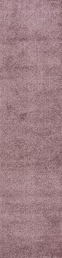 JONATHAN Y Haze Solid Low-Pile Light Purple Runner Rug 2x10, Coastal,Bohemian,Minimalist,Classic, Easy-Cleaning for Living Room,Bedroom,Kitchen,Pet Friendly,Non-Shedding (SEU100R-210)