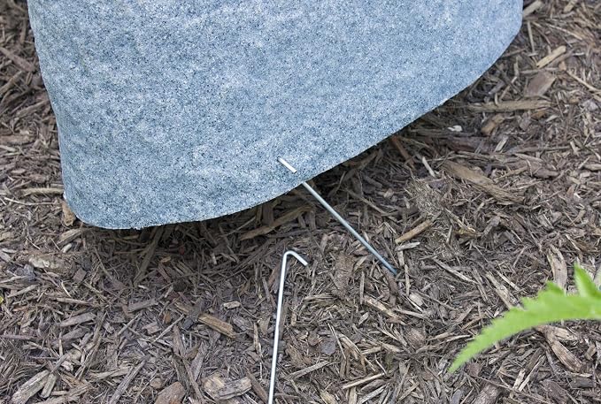 Emsco Group 2882 Landscape Rock Resin, Medium, Detailed Texture | Natural Rock, Medium Size, Decorative Landscape Rock Cover, Covers Well Pumps, Sprinkler Valves & Yard Utilities